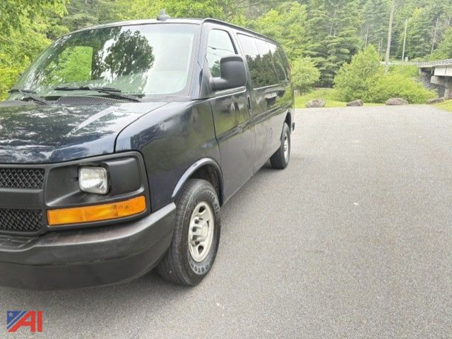 Chevrolet Express 2500 van shown in a side/front three-quarter view.