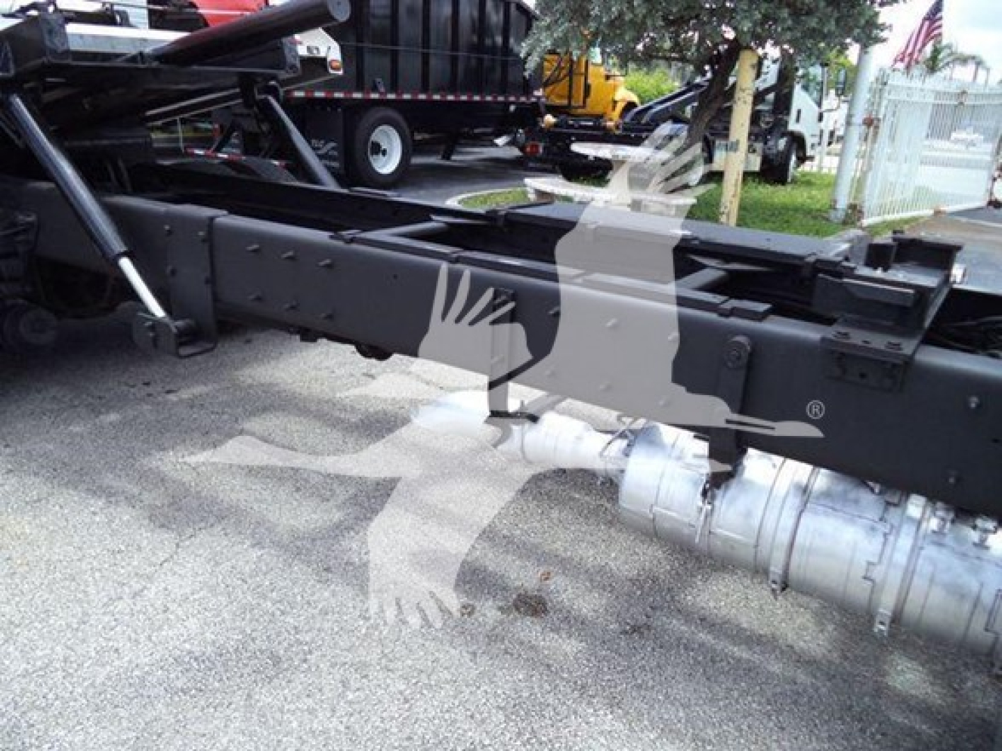 Kenworth T270 rollback chassis frame showing fuel tanks and undercarriage components.