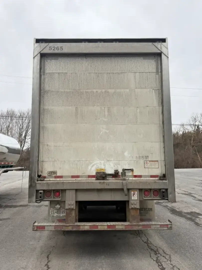 Great Dane Everest multi-temp refrigerated trailer rear view showing cargo doors and bumper with taillights and license plate area.