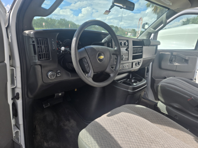  Chevrolet Express 3500 interior dash view showing steering wheel and instrument cluster