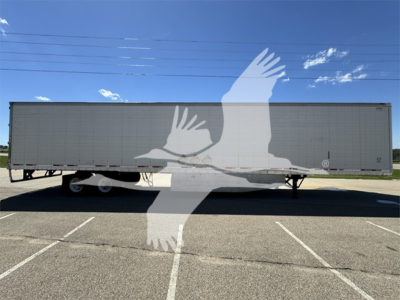 2011 Wabash reefer trailer side view with stock number 2312120, VIN 1JJV532B6BL479749. large white watermark of a bird over the trailer.
