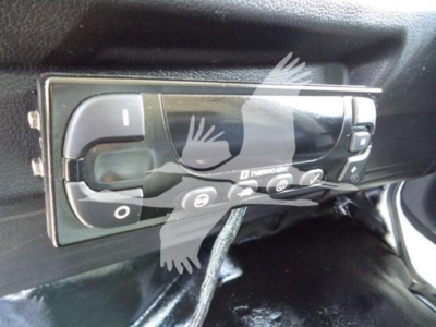 Hino 268A interior dash control panel with digital display and buttons.