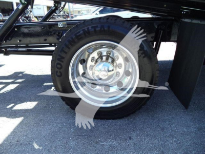 Kenworth T280 rollback truck wheel and tire showing polished aluminum hub and Continental tire label visible