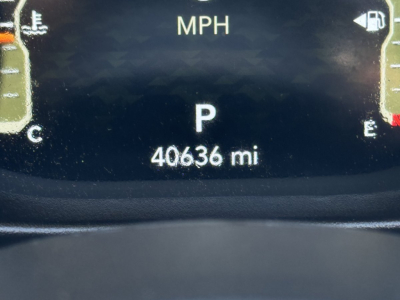 Jeep Gladiator instrument cluster showing P gear and odometer reading 40636 mi