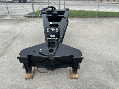 Load King SB141/2-43 trailer hitch apparatus with front view showing mounting frame and coupling hardware.
