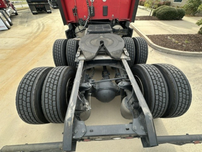Kenworth T680 chassis showing rear axles and fifth wheel mounting area.