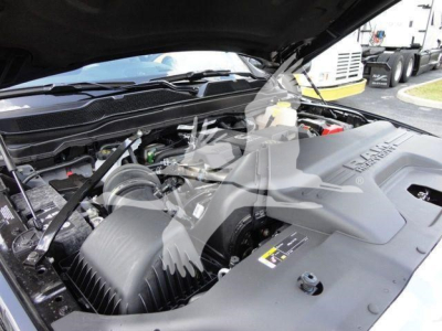 Ram 4500 engine bay showing air intake and engine cover