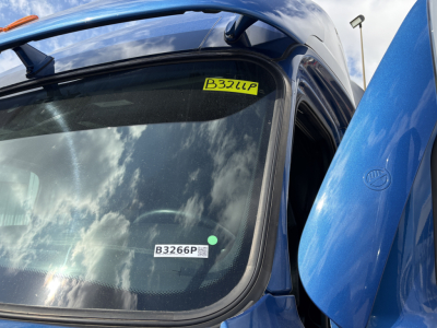 Cab view of a 2022 Freightliner Cascadia 126 truck cab showing windshield stickers B326P and B3266P.