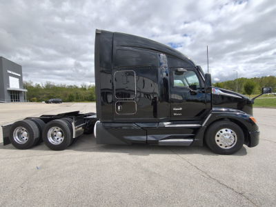 Kenworth T680 truck in profile view showing sleeper cab and rear wheels.