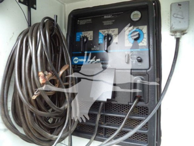 Kenworth T270 service truck image showing generator/inverter panel with cables coiled and control dials.