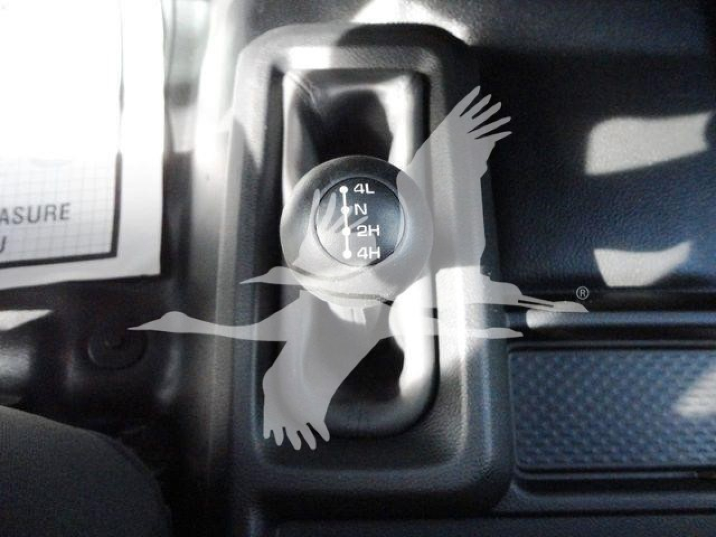 Ram 5500 dash area showing four-wheel drive switch with 4L N 2H 4H labels