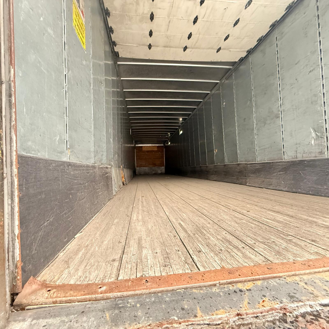 Great Dane 7441 SL trailer interior showing empty dry van cargo space with wood floor and metal sidewalls.