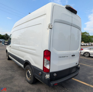 Ford Transit 150/250 high roof cargo van rear view showing body panels and rear doors.