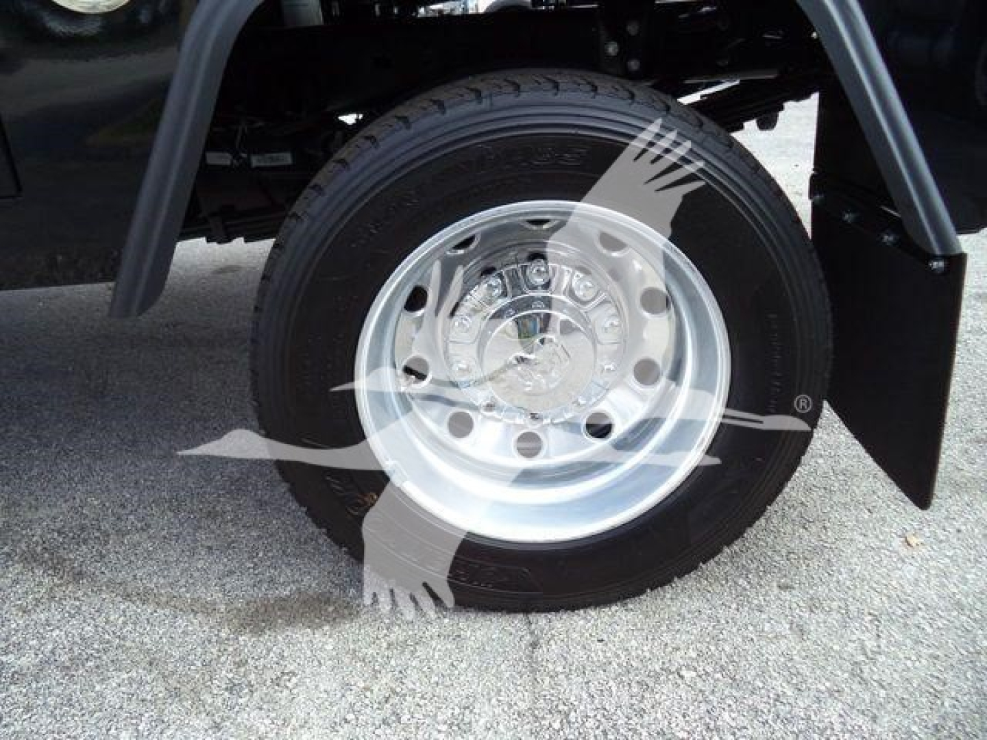 Ram 4500 wheel/tender showing steel wheel and tire near fender with winch category truck image