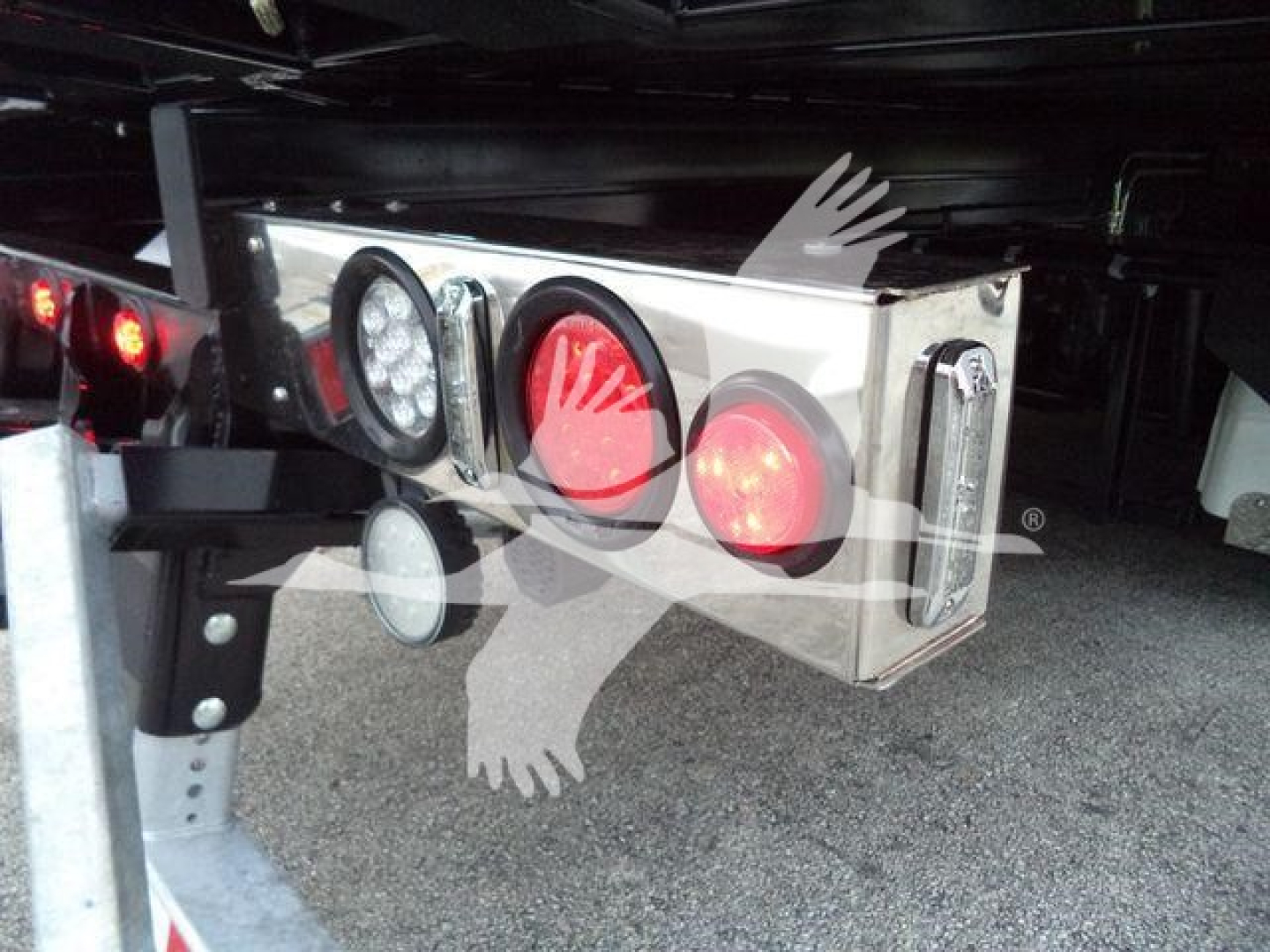 Kenworth T280 truck rollback rear showing rear lights and bumper area.