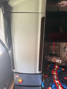 Fridge and closet