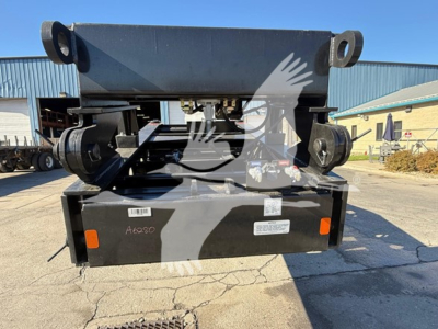 Fontaine Magnitude 60Hd Mdsr trailer front view showing hitch and frame with labels and decals.