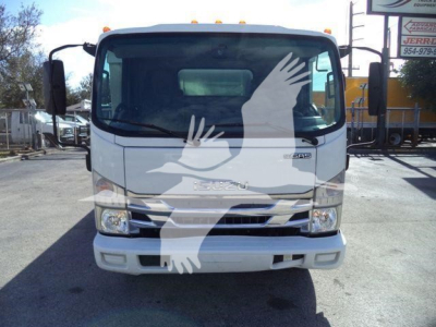Isuzu NPR HD truck front view in landscape orientation with stock number T04505FM on a used-vehicle lot