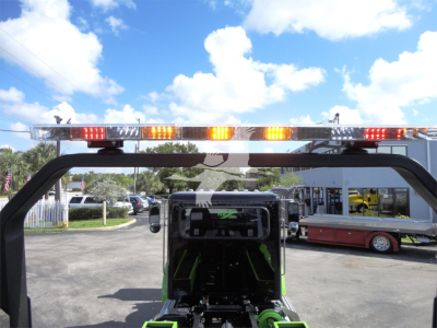 2022 Peterbilt 337 truck with rollback equipment visible rear view showing light bar and cab interior; stock number J56607 not visible on image; no other legible labels.
