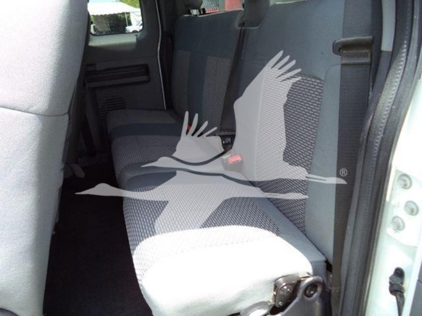 2011 Ford F450 XLT rear passenger seats and interior view in service/utility truck