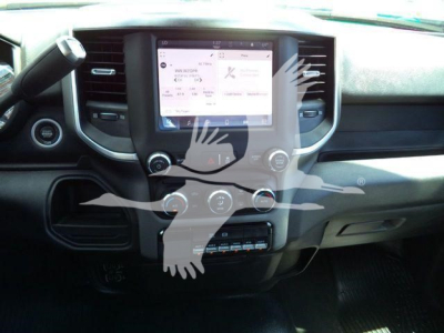Ram 4500 interior showing touchscreen infotainment center and central console with climate controls