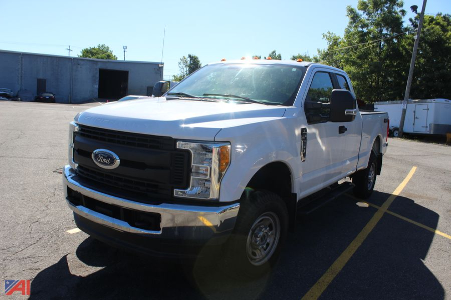 Ford F-250 Super Duty pickup truck in exterior view showing front grille and side profile.