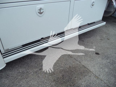 Peterbilt 337 rollback truck side step and storage compartments