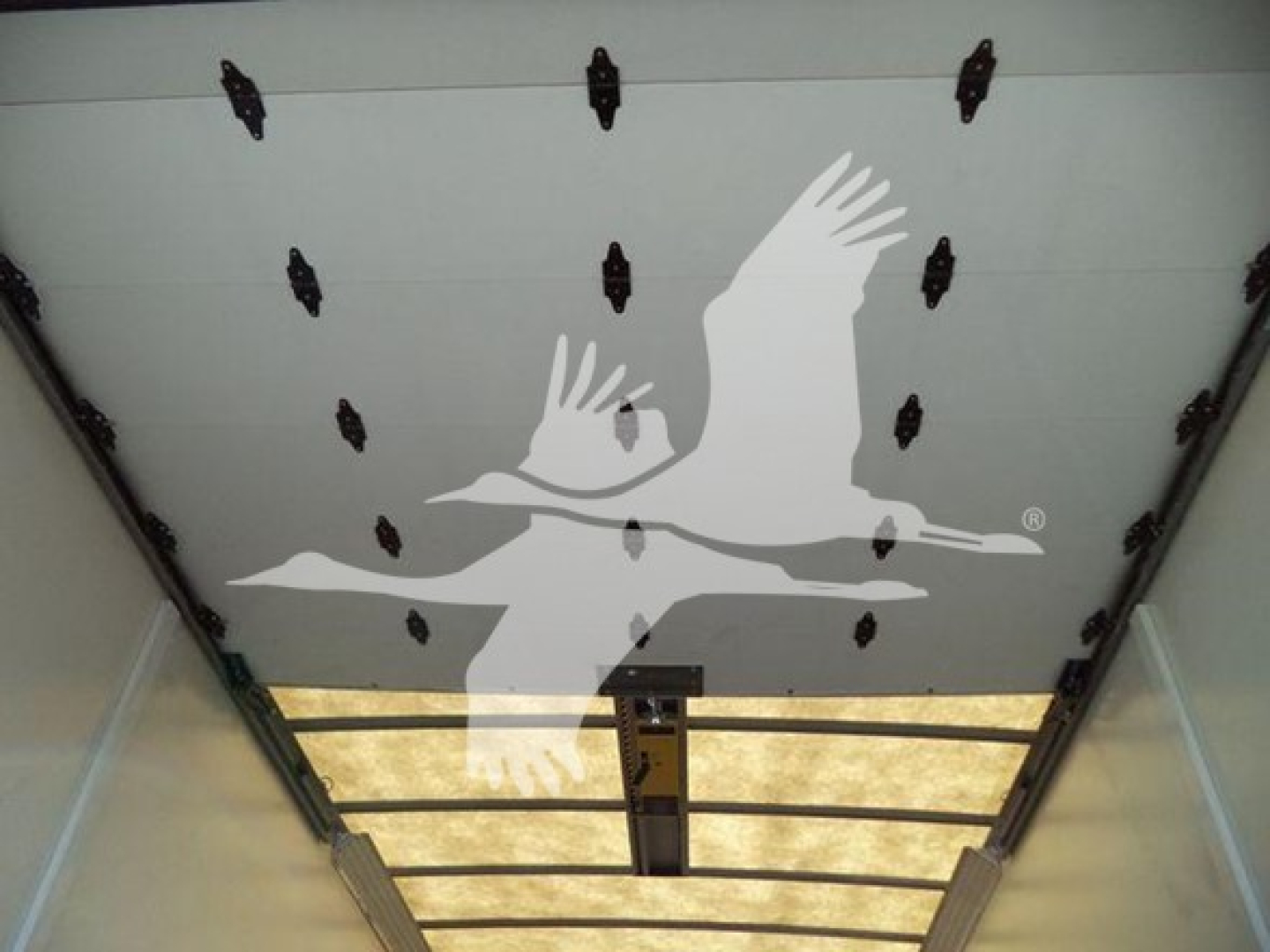 Truck image showing overhead of a roll-back with no visible text or labels.