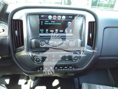 Chevrolet Silverado 6500HD interior dash with touchscreen display and control cluster