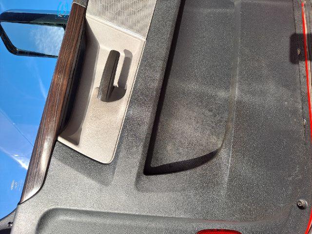 Freightliner Cascadia truck interior door panel and window area visible