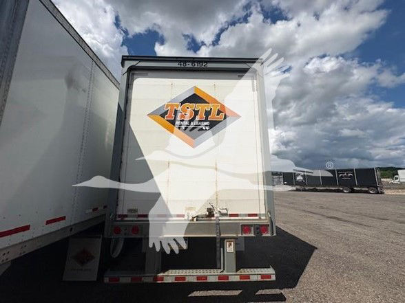 Great Dane dry van trailer rear view with TSTL logo and rear bumper, VIN 1GR1A9624LD209582, stock number 48-6193.