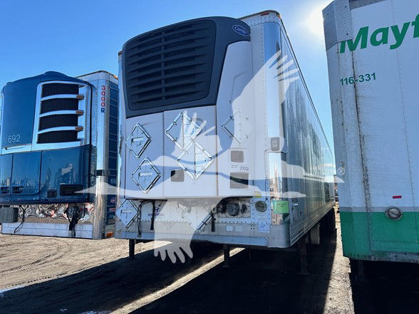 2009 Hyundai 48' AIR RIDE REEFER W CARRIER 2100A UNIT, FLAT FLO
