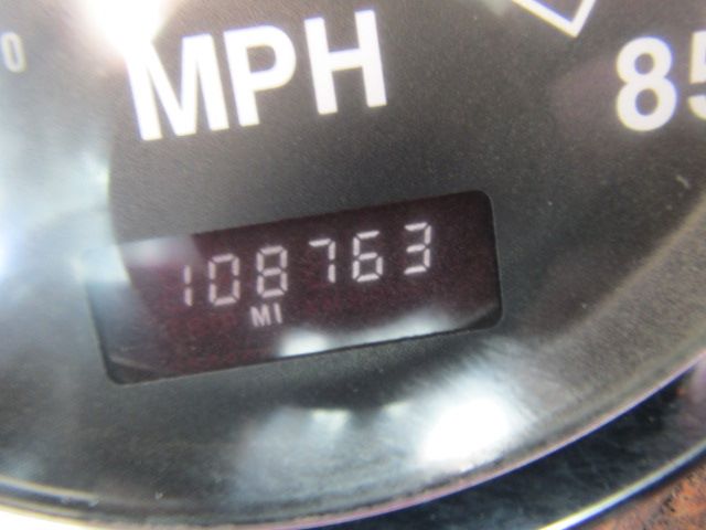 Mile meter showing 108,763 miles on a Mack CV513 truck gauge cluster.