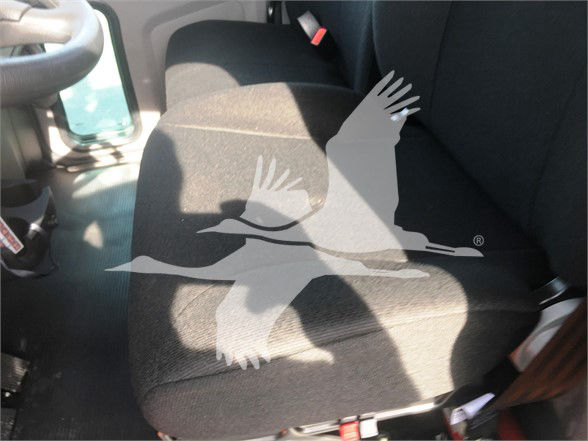 Peterbilt 337 truck interior seat view with watermark birds logo.