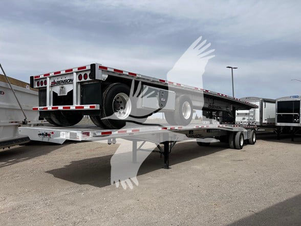 2023 Benson 48' ALL ALUMINUM SPREAD AIR FLATBED, 1 TOOL BOX, C