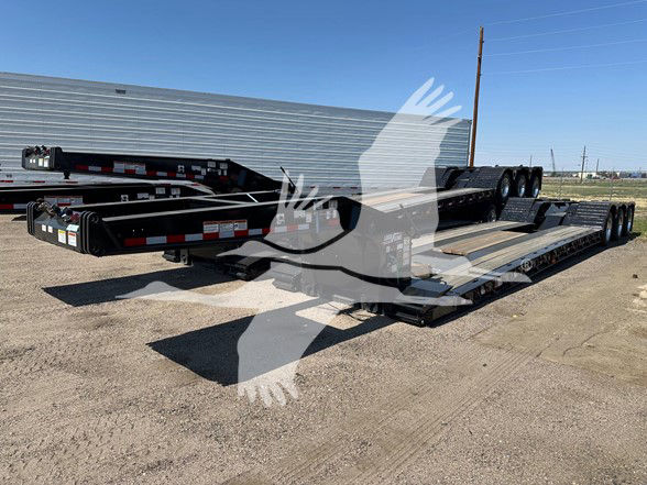 2024 Load King 55 TON LOWBOY, PONY MOTOR, REAR LIFT AXLE, WOOD DE