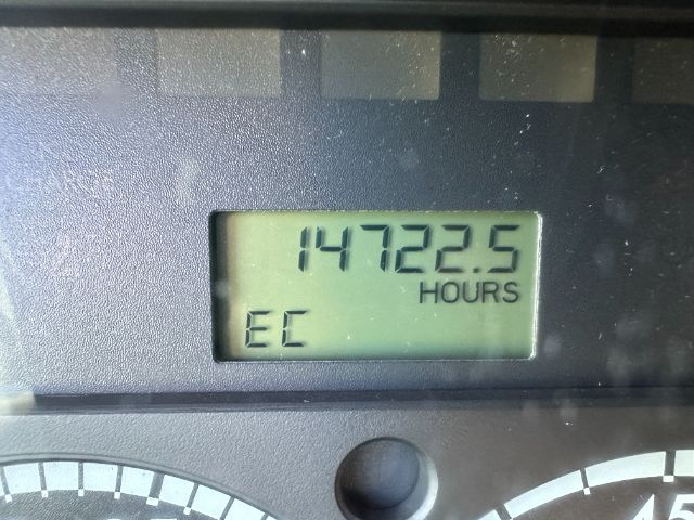 Instrument cluster showing 14722.5 hours on a digital hour meter with EC indicator.