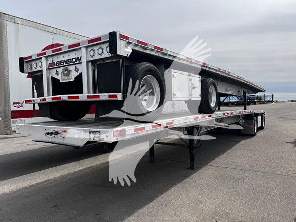 2022 Benson ALL ALUMINUM 48' SPREAD AIR FLATBED, COIL PACKAGE,