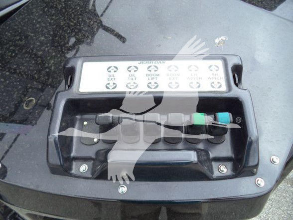 Dashboard area of 2025 Freightliner BUSINESS CLASS M2 106 showing control switches and gauges.