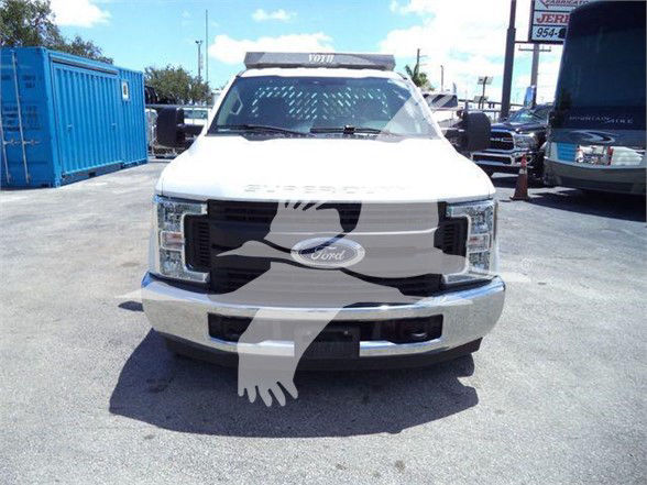 Ford F-250 front view showing grille, headlights, and emblem with a large watermark overlay across the image.
